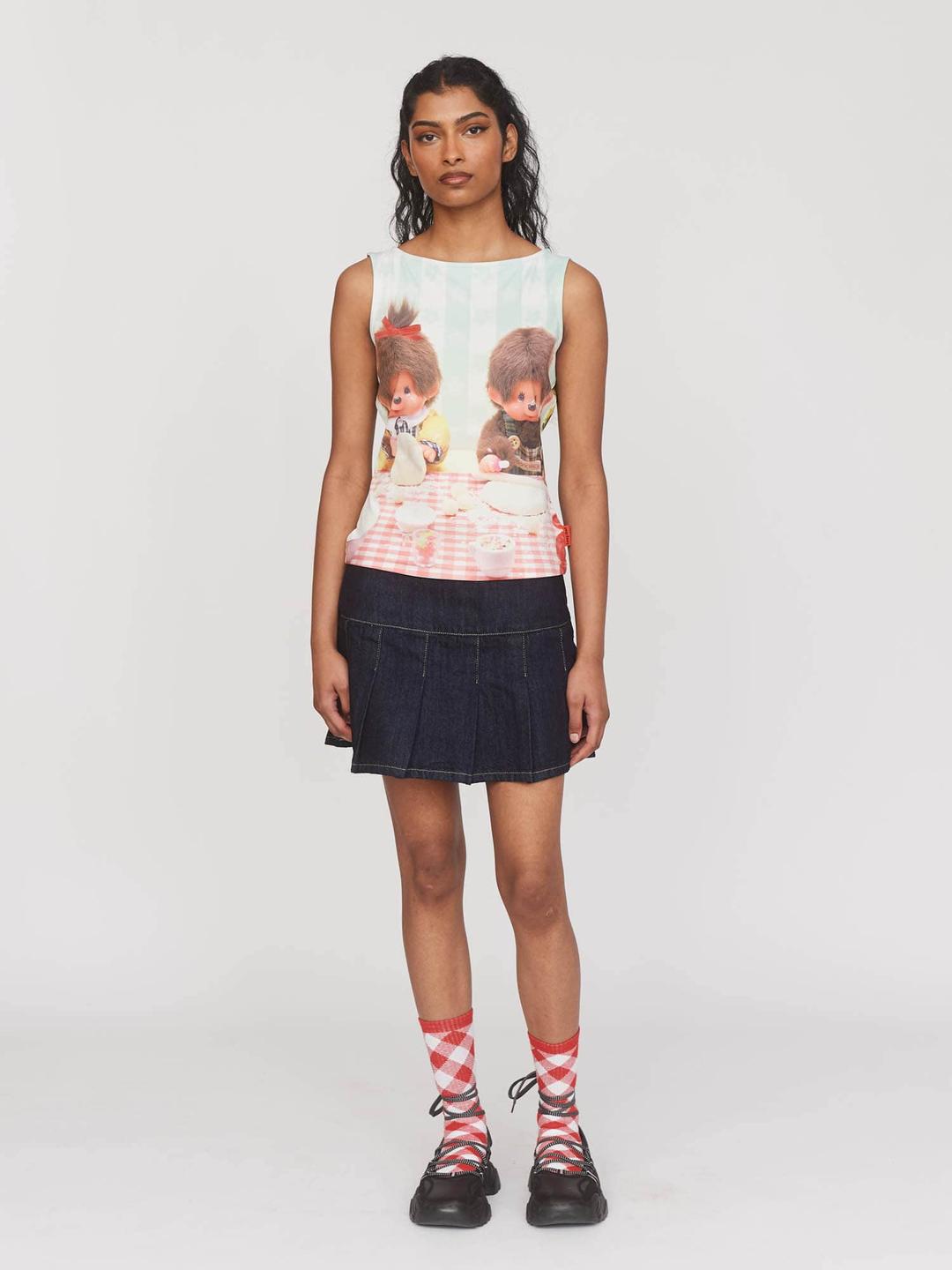 Monchhichi x Lazy Oaf Pizza Party Top - XS