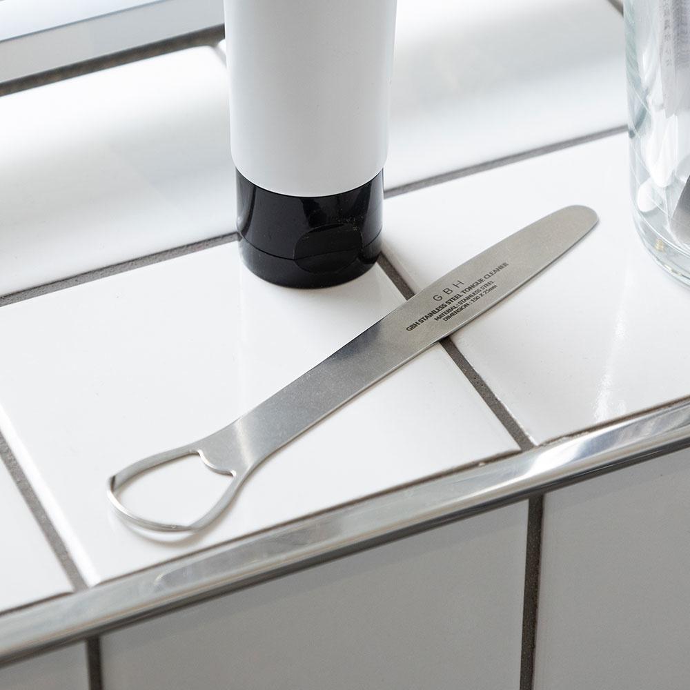 GBH HOME STAINLESS STEEL TONGUE CLEANER 스테인리스 스틸 혀클리너