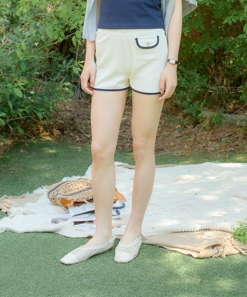 Pocket Point Short Pants_ Ivory
