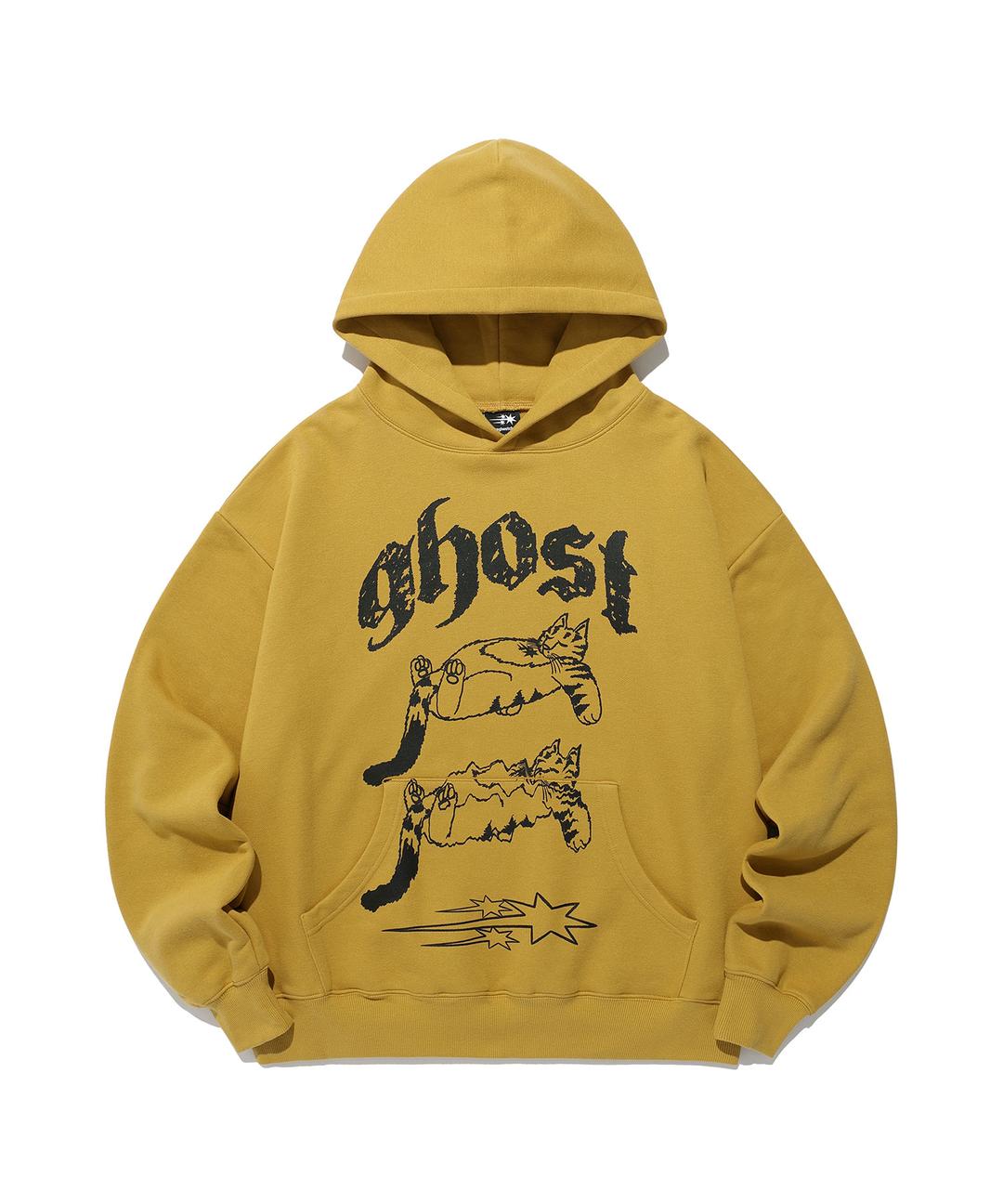 a falling cat hoodie[mustard]