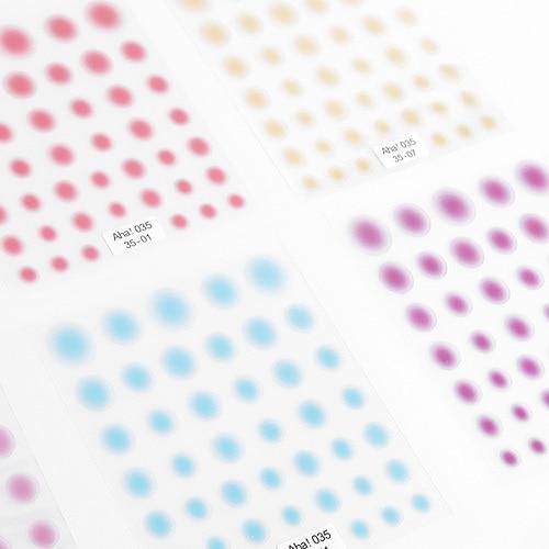 백억언니 원형 볼터치 그라데이션 네일스티커