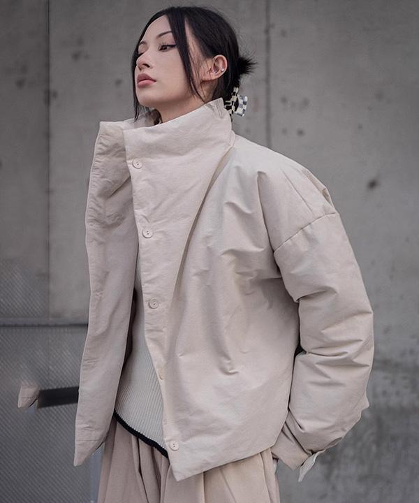 넥터틀 업사이즈 루즈 코트 숏패딩