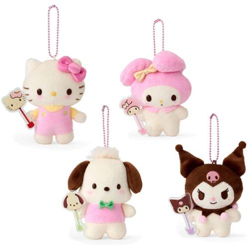 산리오 후지야 막대 초콜릿 마스코트 홀더-헬로키티/마이멜로디/쿠로미/포차코