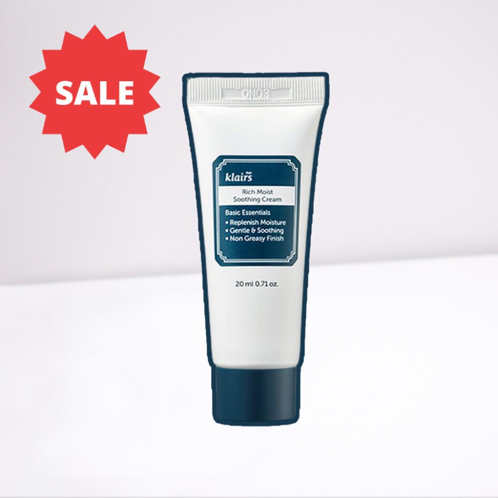 클레어스 리치 모이스트 수딩크림 20ml /사계절 보습 완벽 유수분밸런스