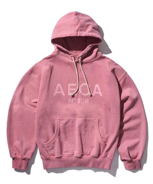 BIG LOGO PULLOVER HOODIE-WASHED PINK