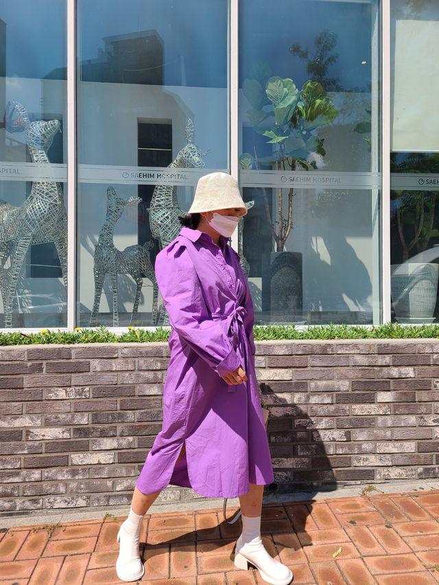 남방 원피스 롱원피스 봄원피스 셔츠원피스 셔츠롱원피스 퍼프셔프 퍼프원피스