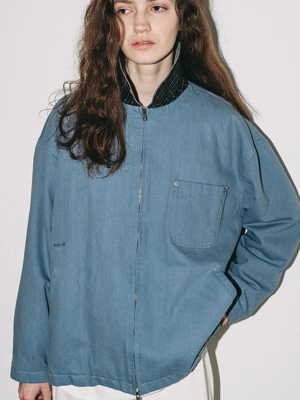 [new] Cotton Washing Jacket - Blue