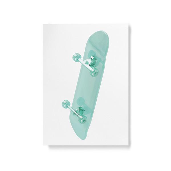 clear- skateboard 포스터 A2