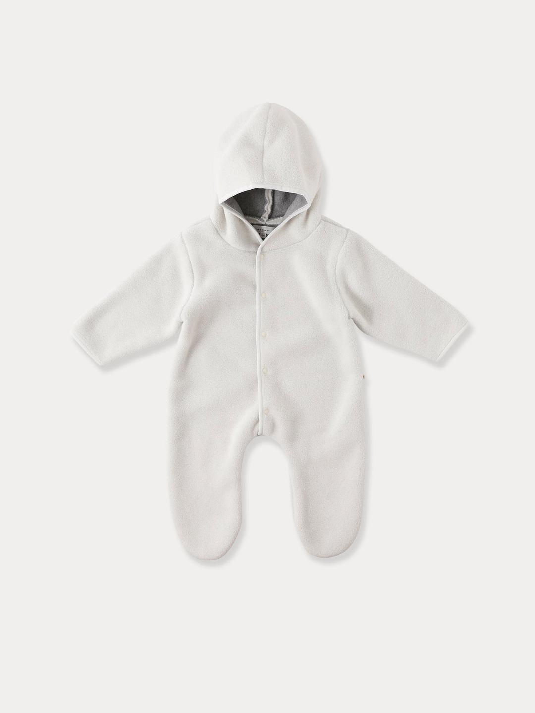 BABY) Fleece Jumpsuit, Ivory