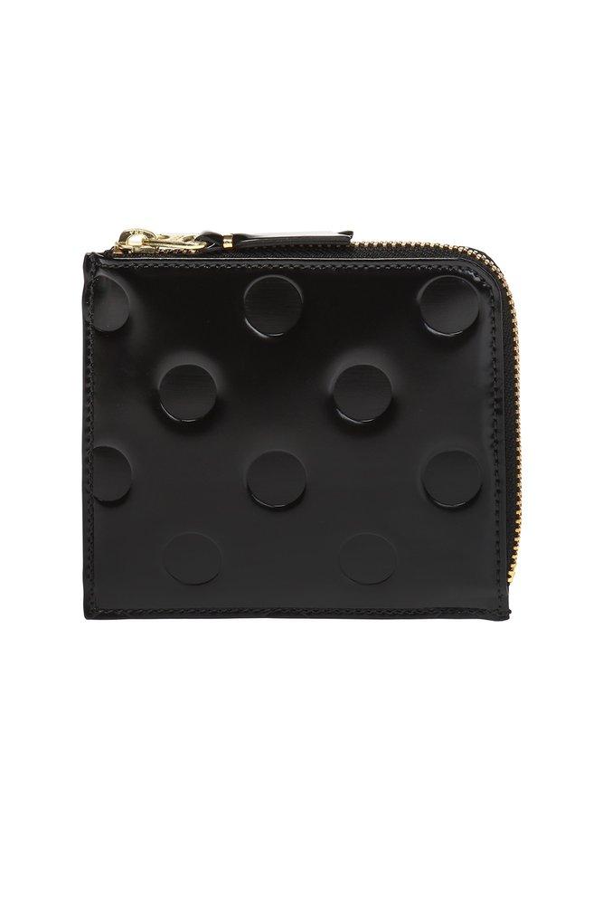Comme des Garçons Wallet Dot Embossed Zipped Wallet