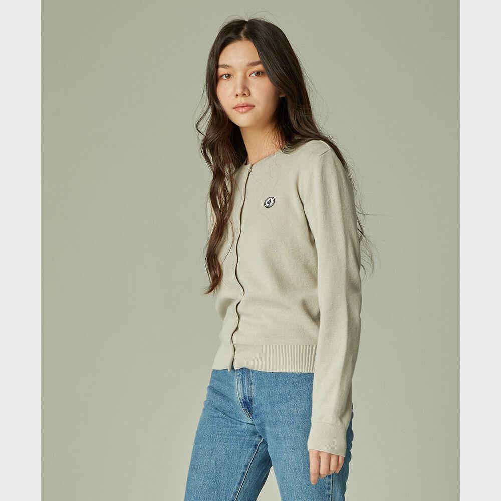 AGP  오가닉 크롭 가디건(W) 클라우드 그레이