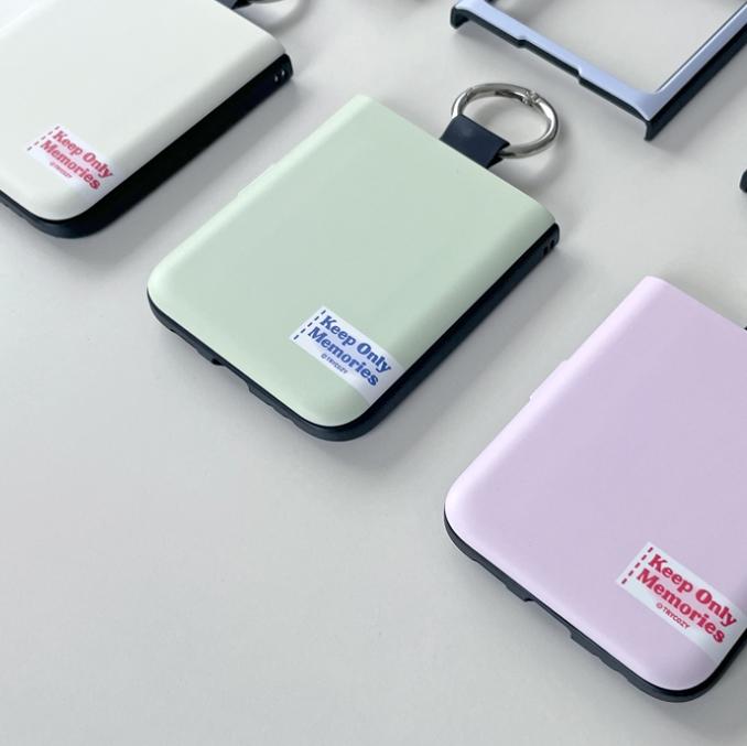 네이처케이스 갤럭시Z플립6 트라이코지 투톤 라벨 파스텔 고리형 카드도어범퍼케이스 핑거링 카드수납 z플립5 z플립4 z플립3