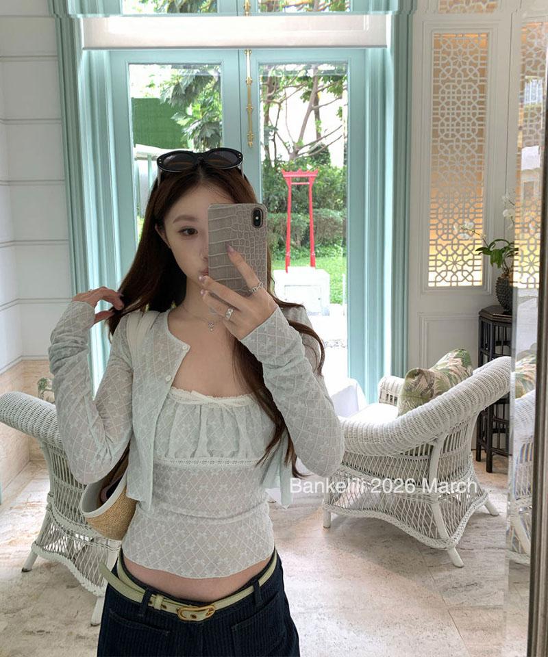 다이아리본 레이스 나시 가디건 투피스 (개별선택)
