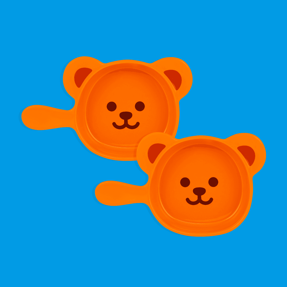 핸들 플레이트 2P 세트 - Wiggle Bear