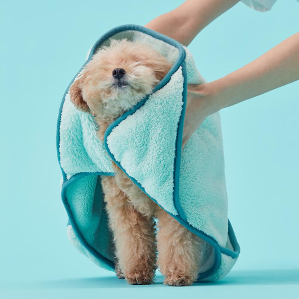 아르르 보송보송 타월 M/L 고흡수력 저자극 강아지 고양이 대형 수건