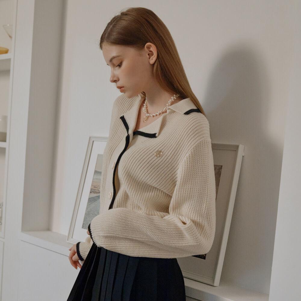 ANOETIC KNIT CARDIGAN_IVORY