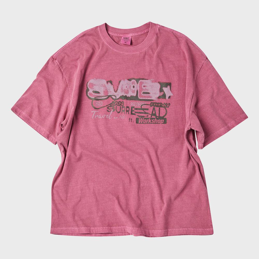 써리얼 피그먼트 반팔티 마젠타