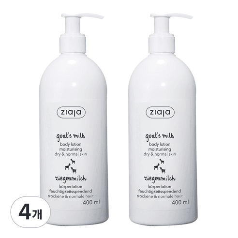 지아자 산양유 바디로션, 400ml, 4개