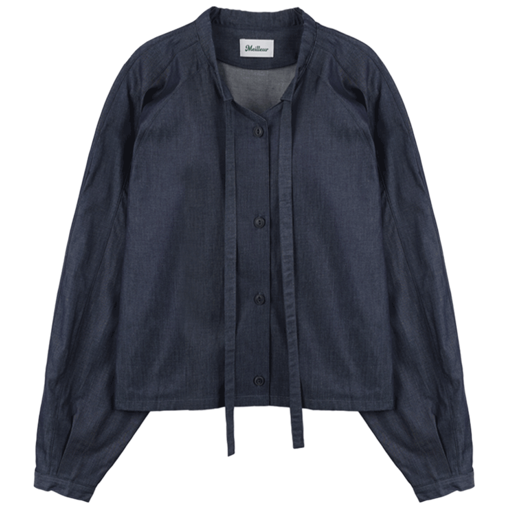 가이하라 생지데님 블라우스