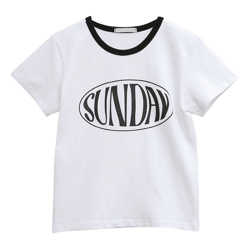 해피위크 배색쇼트티#07월 19일부터 순차 배송가능!!