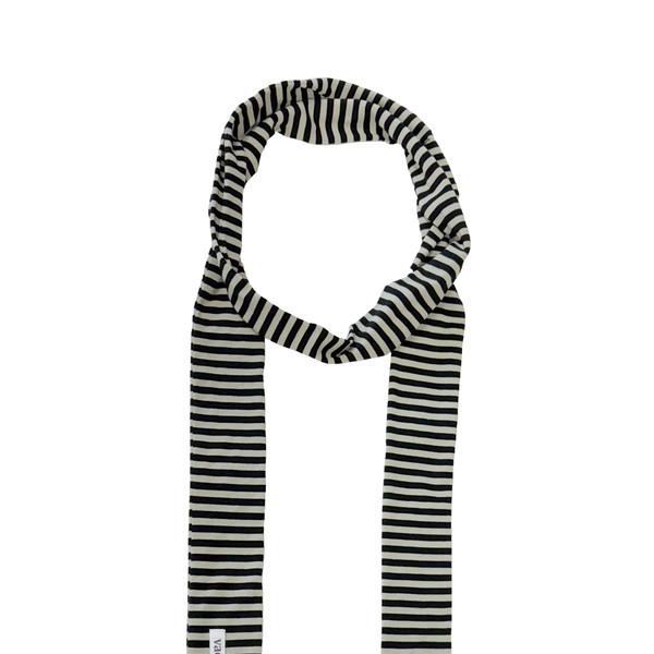 [50% OFF] BLACK STRIPE LOGO MUFFLER