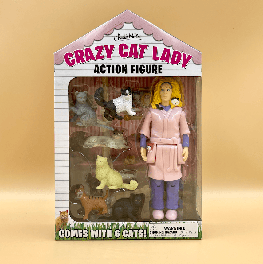 Crazy Cat Lady Action Figure