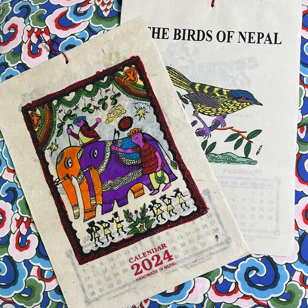 [스모어웨이브] 2024년 로크타 벽걸이 달력 from 네팔 (6종)