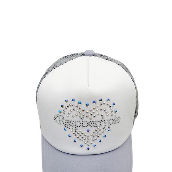 (gray) heart logo mesh cap