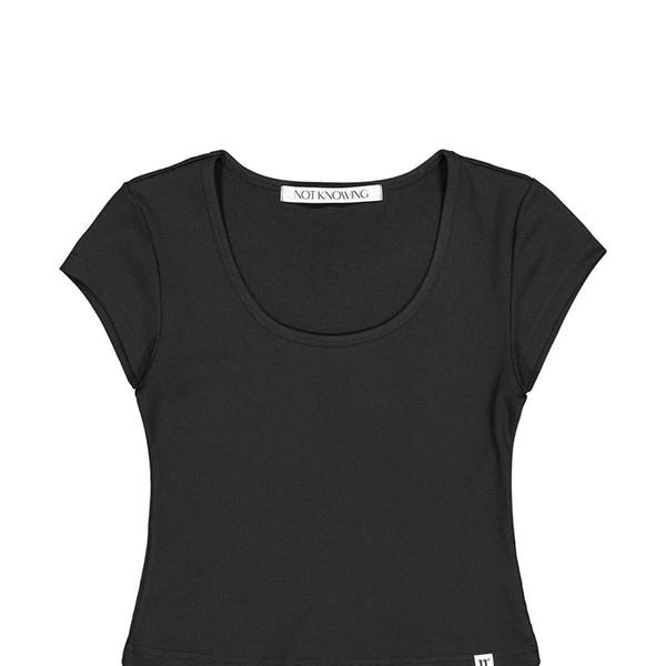 Scoop Neck Tee (BLACK)