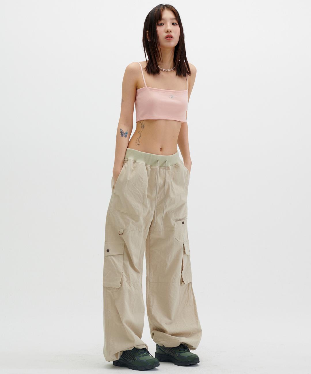 RIPSTOP BANDING CARGO PANTS [BEIGE] *2/28 예약발송*