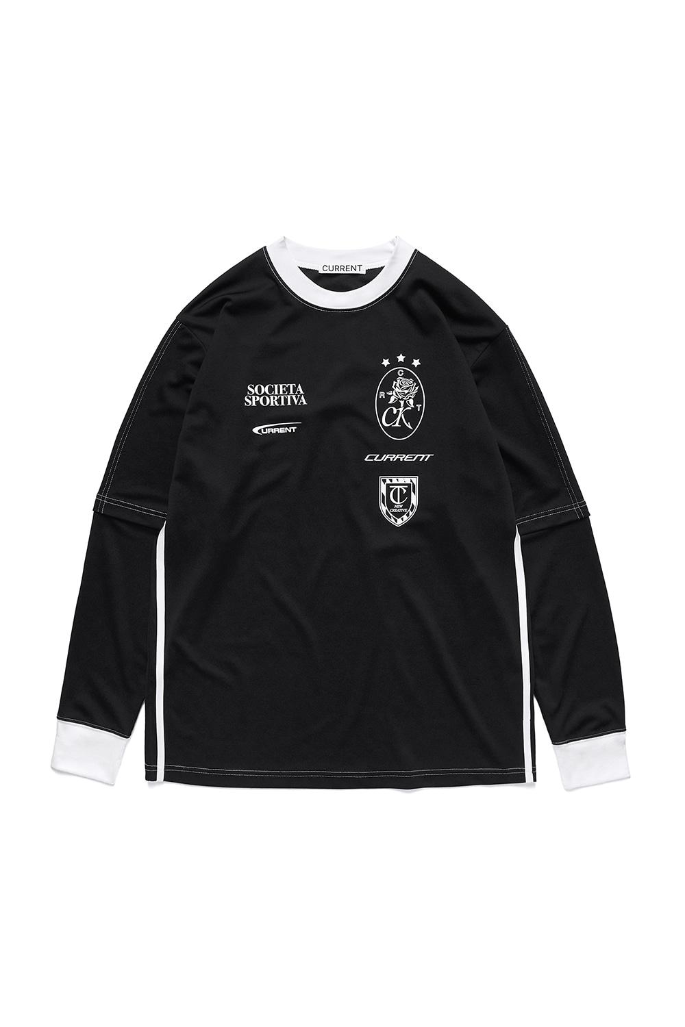 CURRENT SPORT OVER TRACK JERSEY TOP [BLACK]
