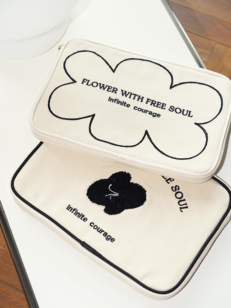 [살구맨션] 캔버스 아이패드 & 맥북 파우치 2type