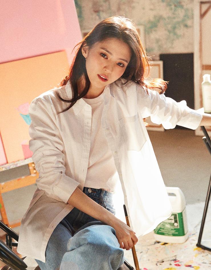 [한소희] 여자 포플린 셔츠