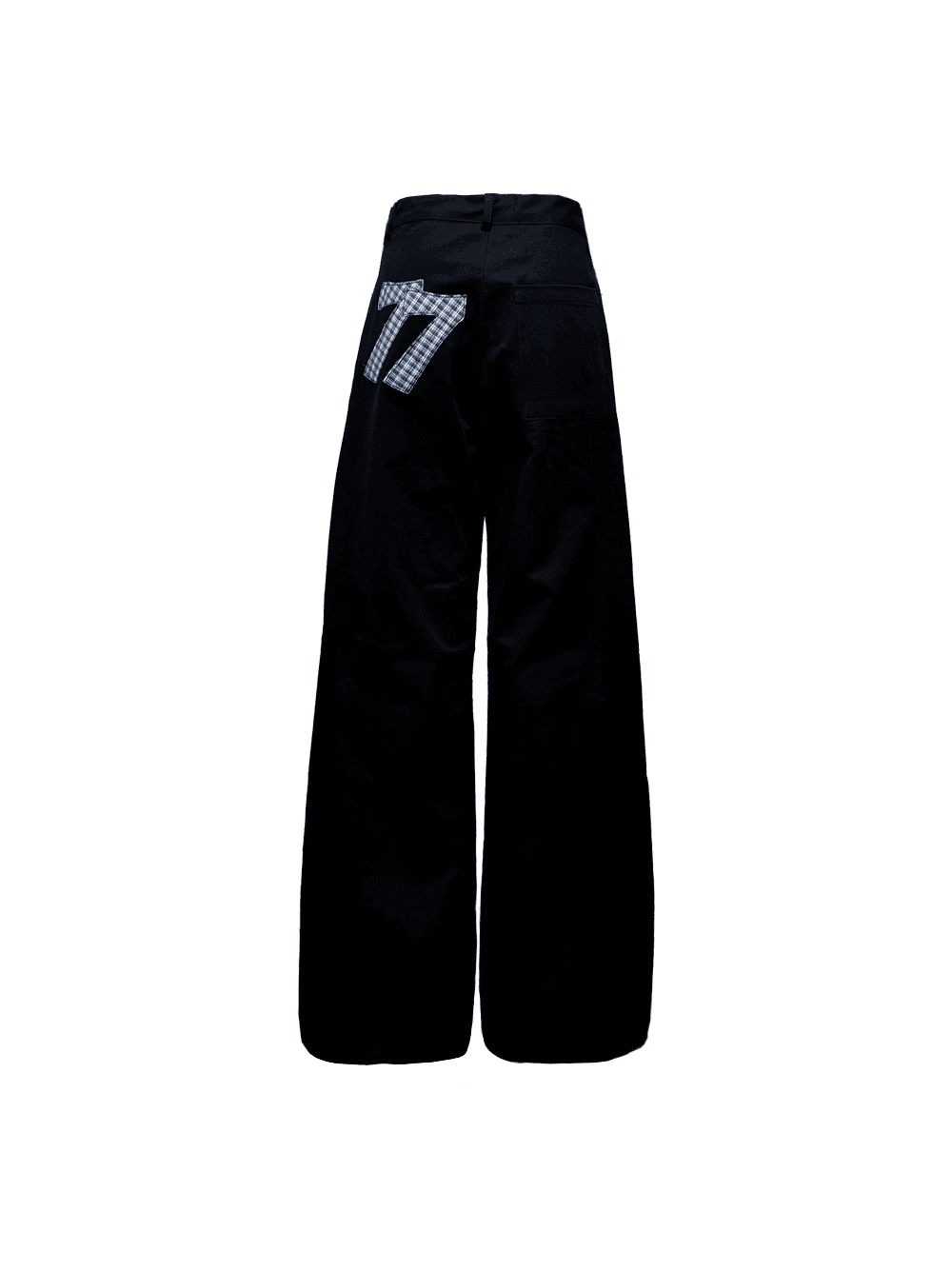 77 Applique Pants in Black