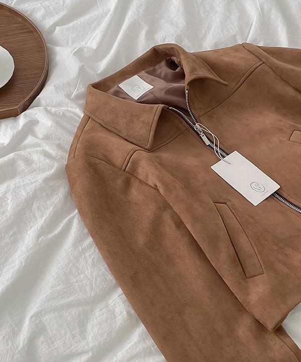 리얼코코 [단독] [스웨이드🤎/3만장돌파/made] 테일러 크롭 자켓