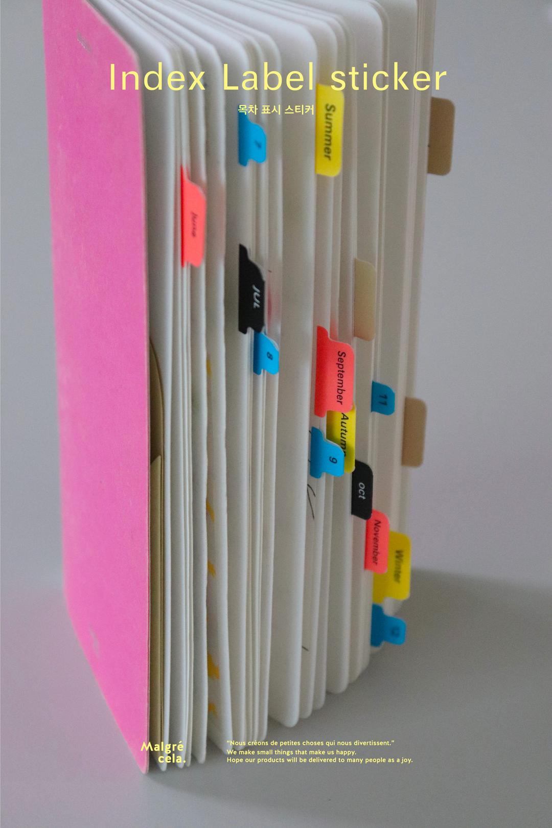 [4월 초 입고 예정] Index Label Sticker