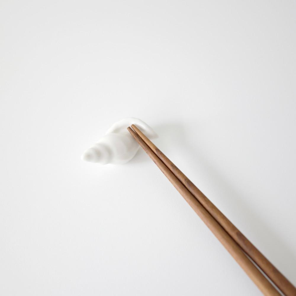 조개 도자기 젓가락 받침대 수저 받침