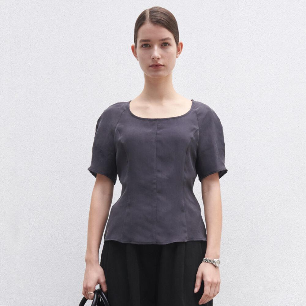 Bemberg Blouse - Charcoal