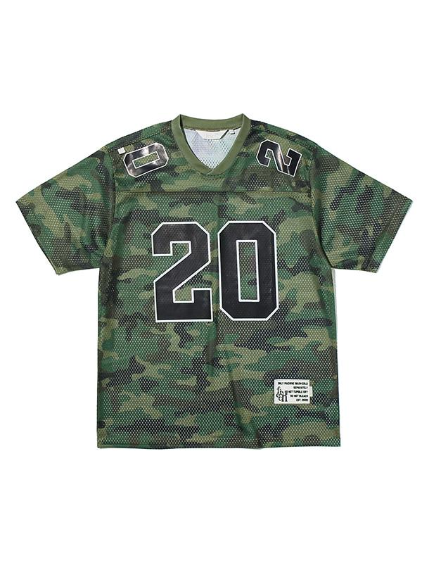 NUMBERING FOOTBALL JERSEY WOODLAND CAMO