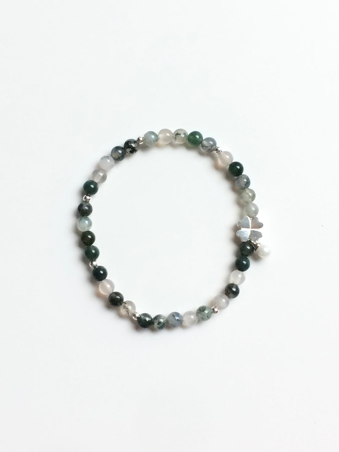 [C.Z.N.T] clover moss bracelet