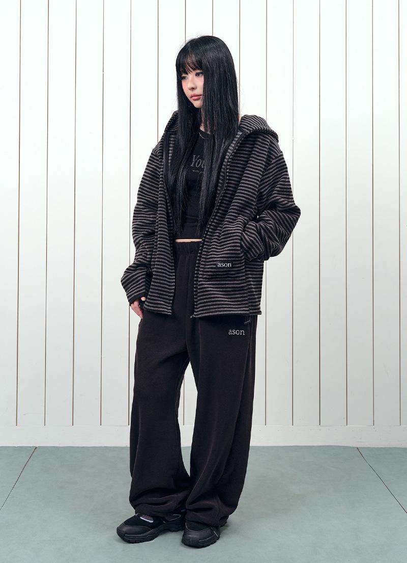 MIA FLEECE PANTS / BLACK