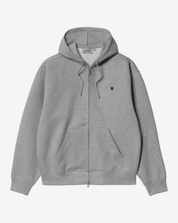 칼하트WIP 후드 메디슨 자켓 HOODED MADISON JACKET (Grey Heather/Dark Navy)