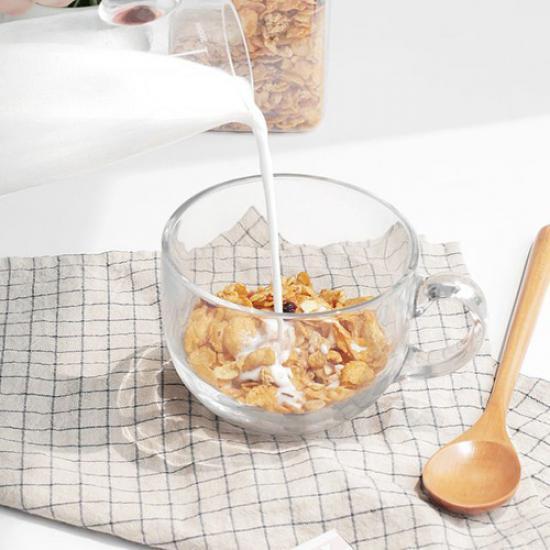 [와인앤쿡]카페테리아 클리어 유리 시리얼볼 1개