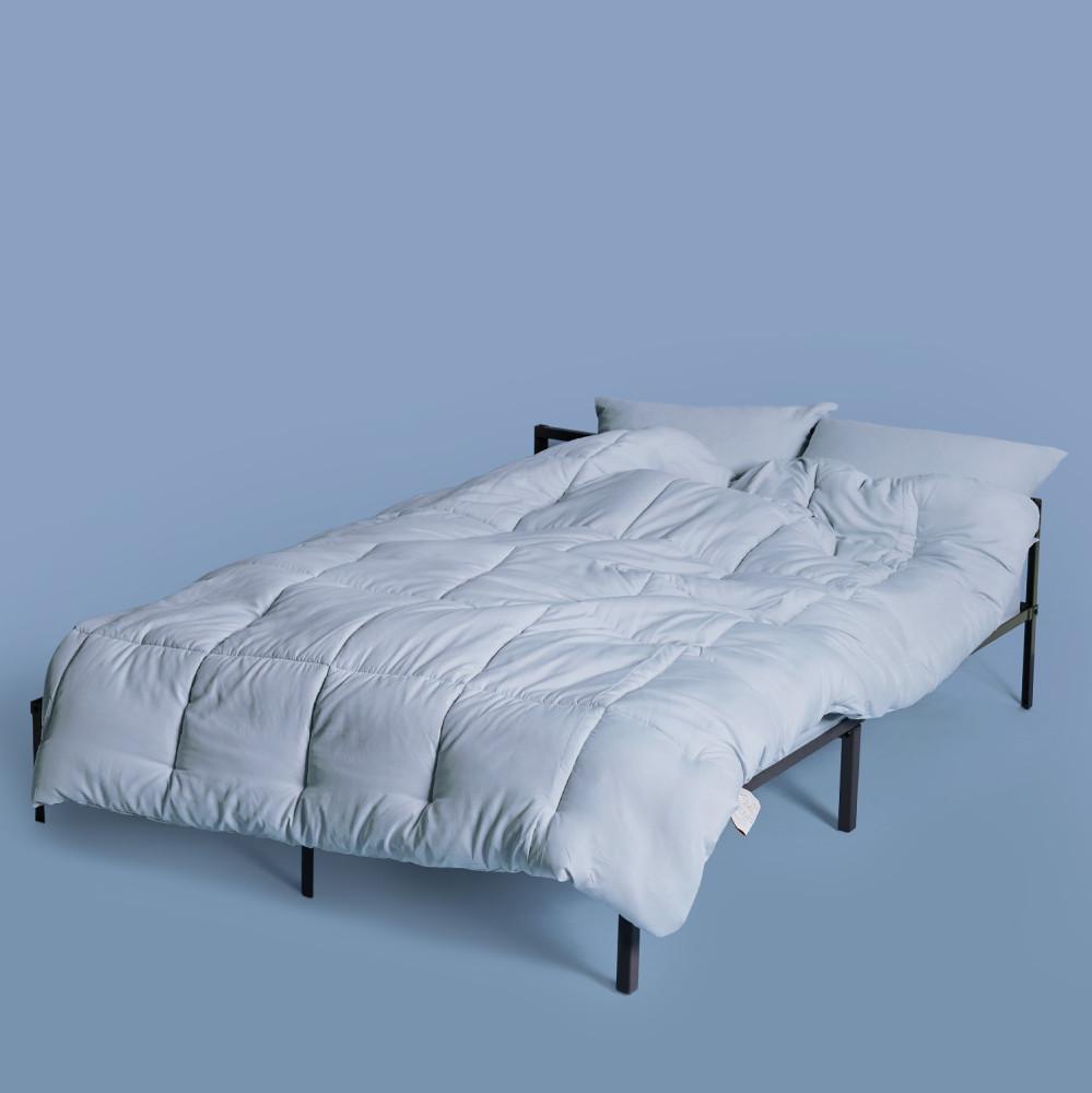 깃든 몽그리 먼지 없는 사계절 차렵이불 스카이그레이 SS