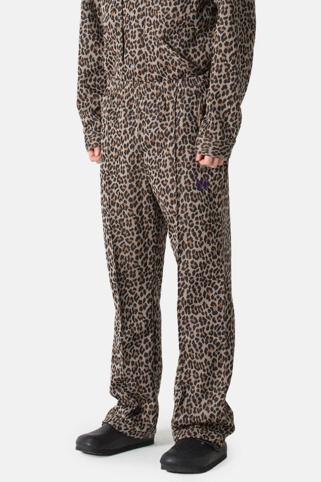 (25SS) TRACK PANT - POLY JACQUARD LEOPARD