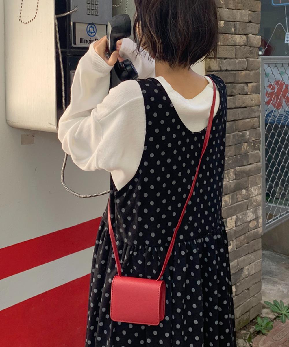 러브앤드팝 쿠리 사각 미니 크로스백