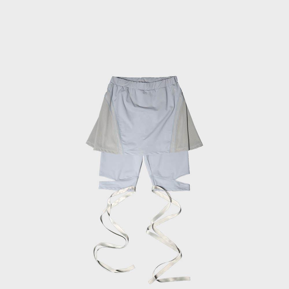 Flare Skirt Shorts / Grey