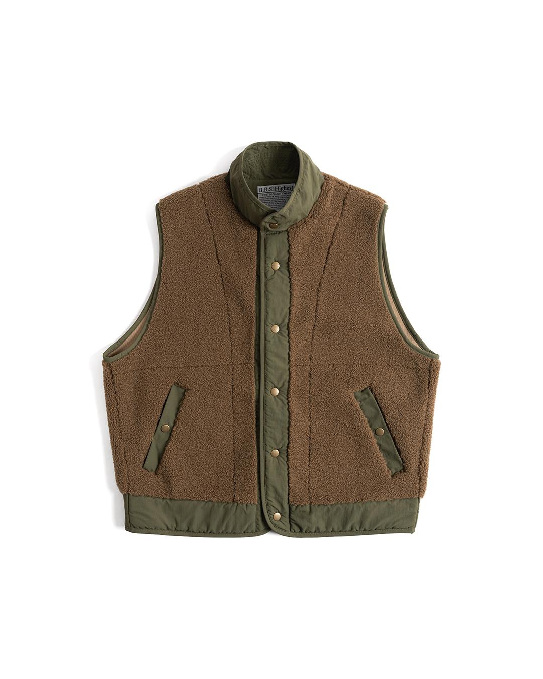 UITILITY BOA VEST (brown)