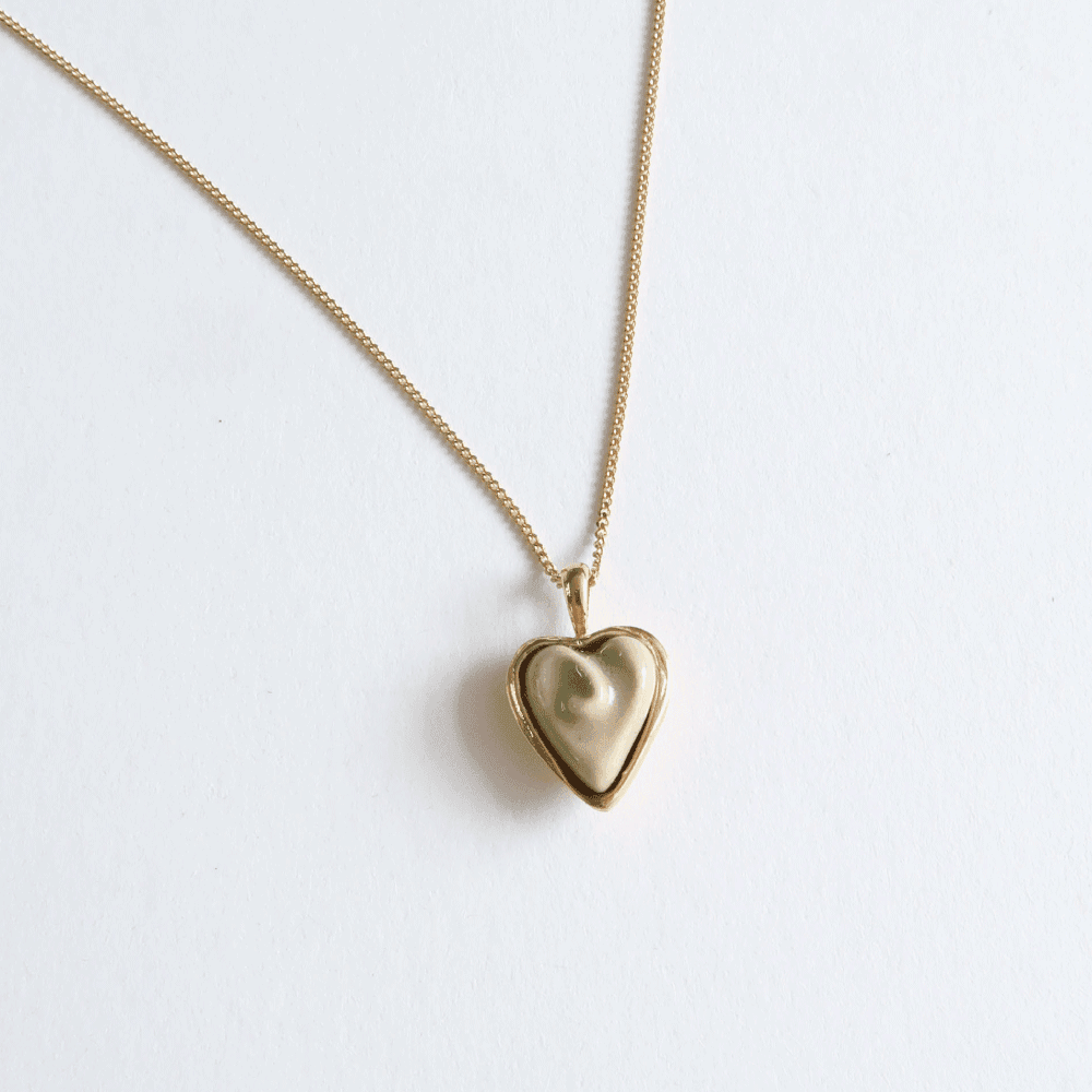 Ivy Heart Necklace  [DOL basil]