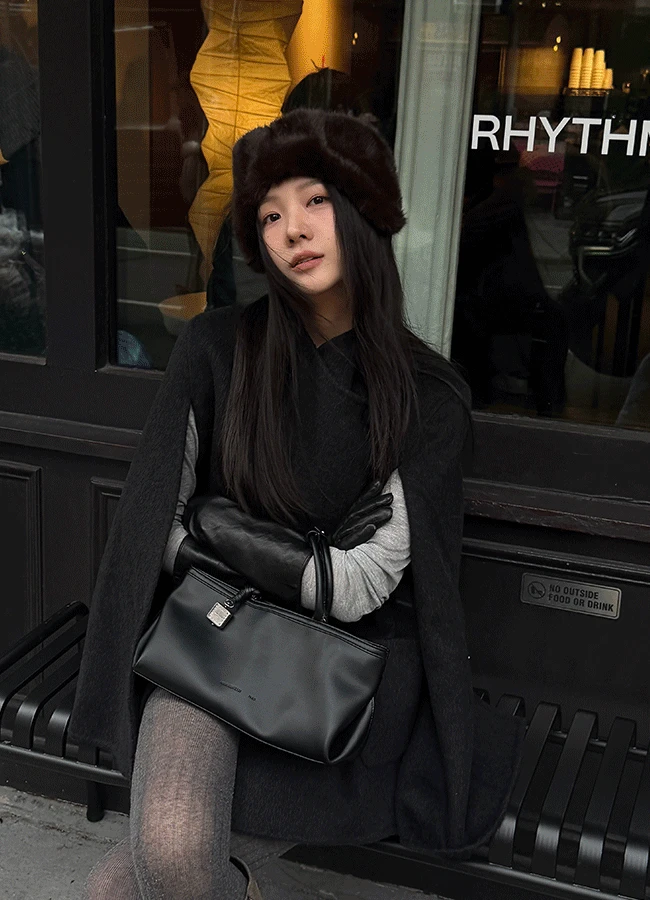 [Wool/핸드메이드] Georgia cape coat (2color)